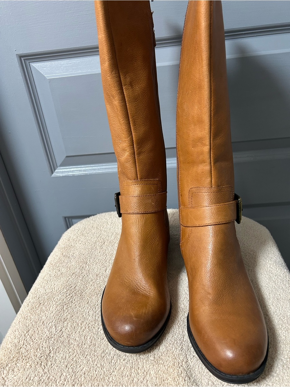 NATURALIZER JESSIE side zip leather knee high boots. New?? Size 8 - Picture 2 of 13